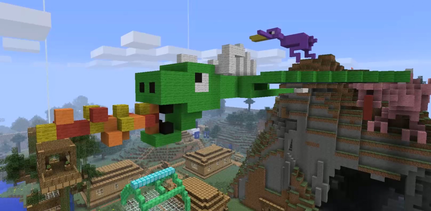Minecraft dragon build